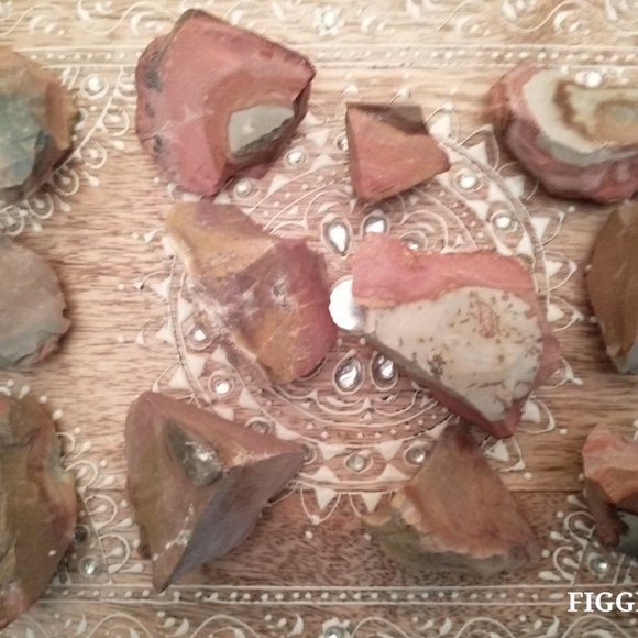 Set of 3 Desert Jasper Stones - Rough - Picture 3 of 9